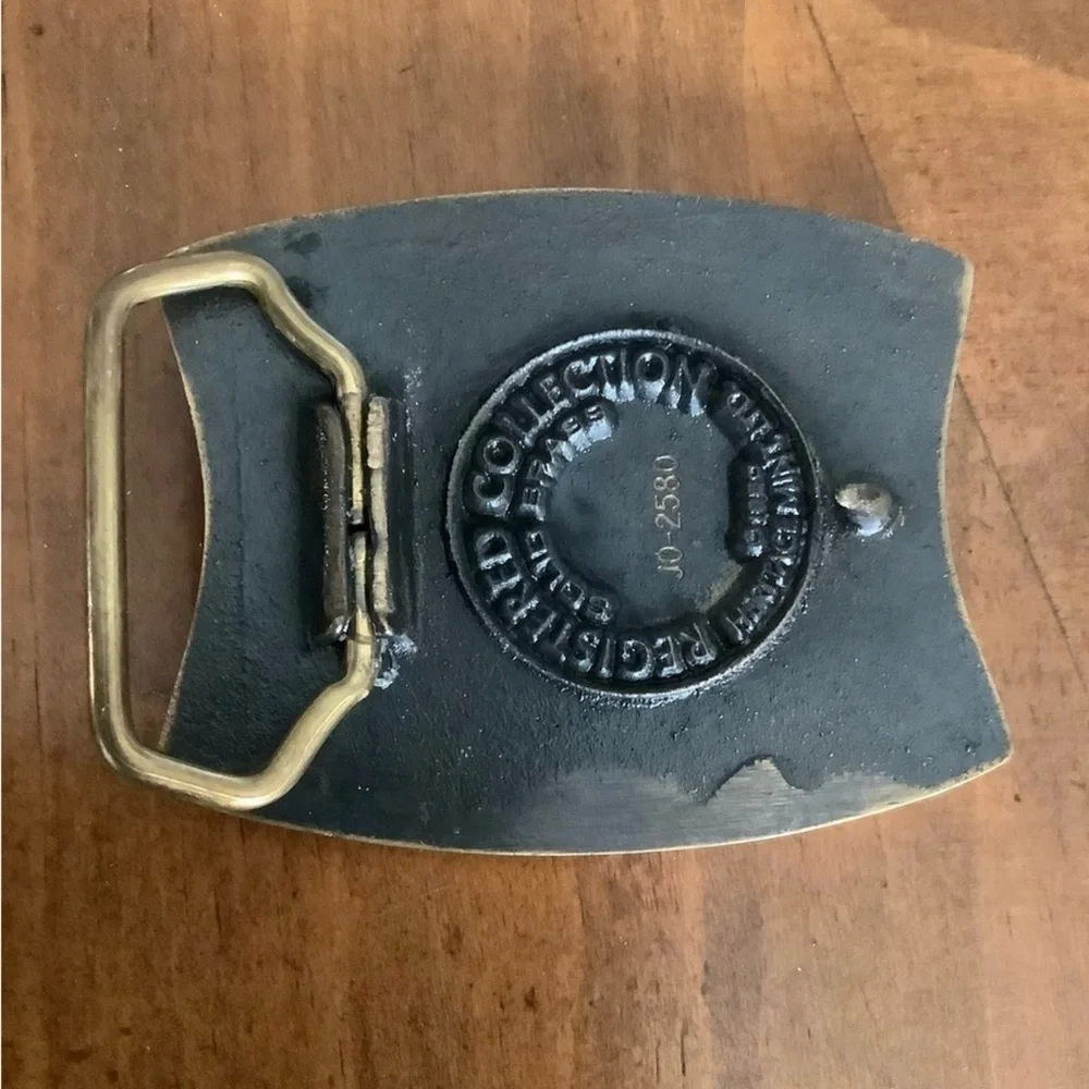 Vintage Registered #JO-02580 1980 Pony Express Belt Buckle
